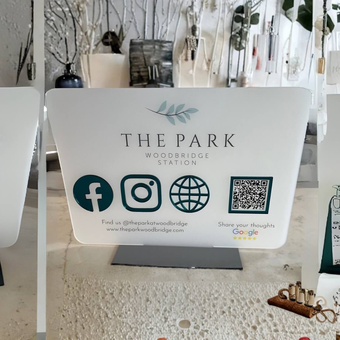 freestanding standoff signs