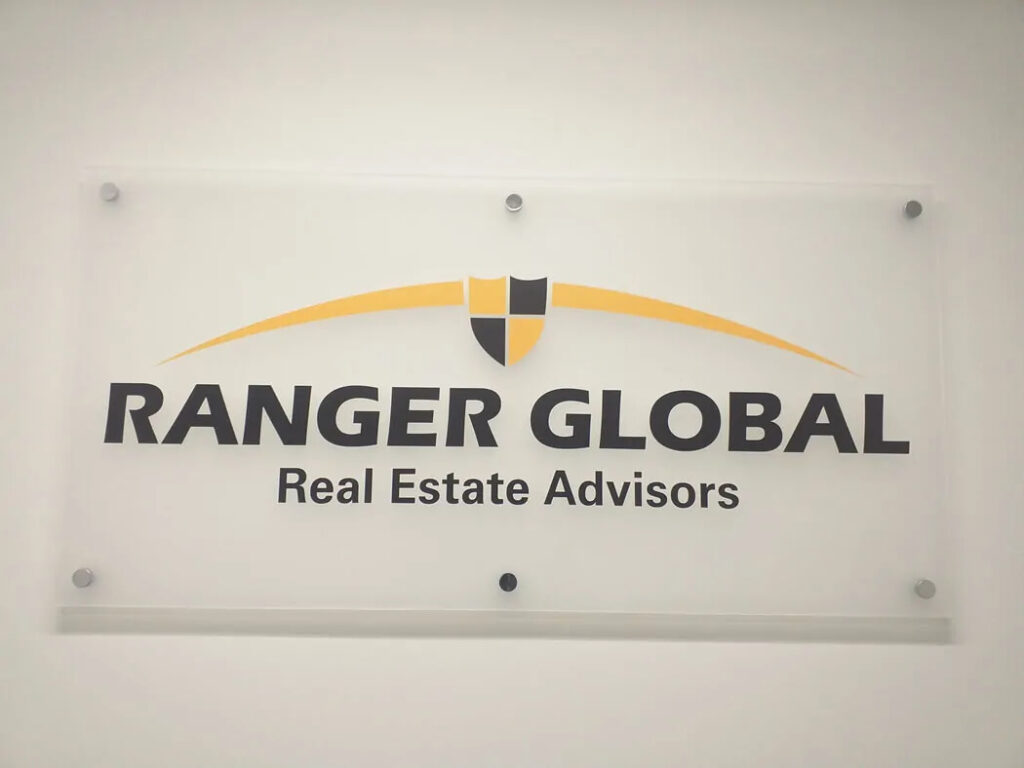 office reception standoff signs