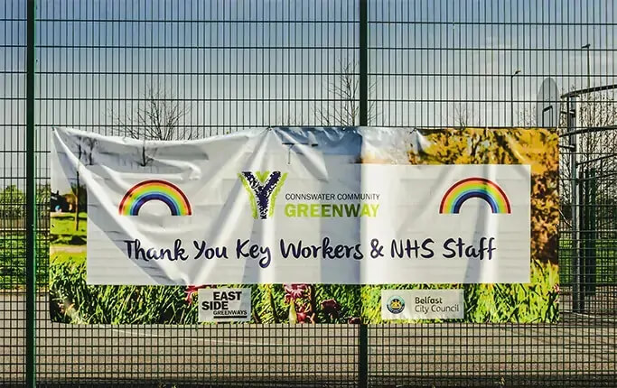 stadium outdoor mesh banners