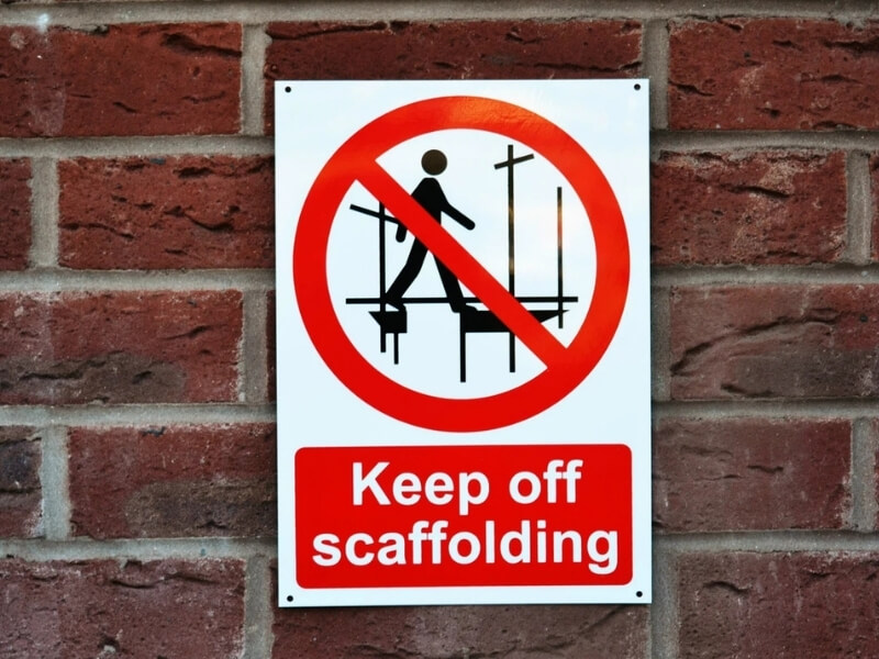 keef of scaffolding signs