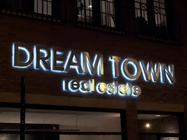 dream-town-real-estate-backlit-channel-letter