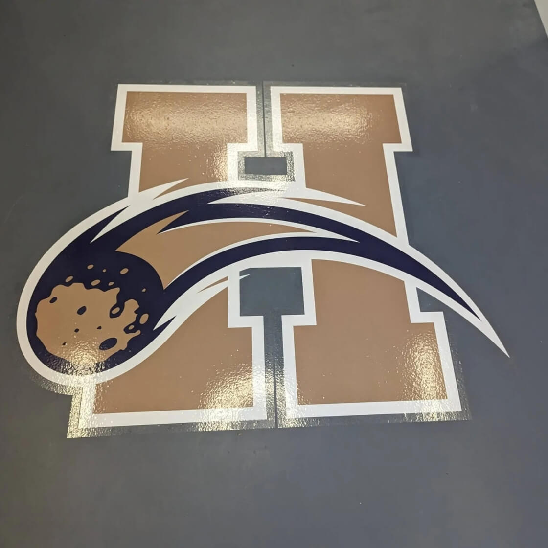 h-letter-custom-floor-graphics