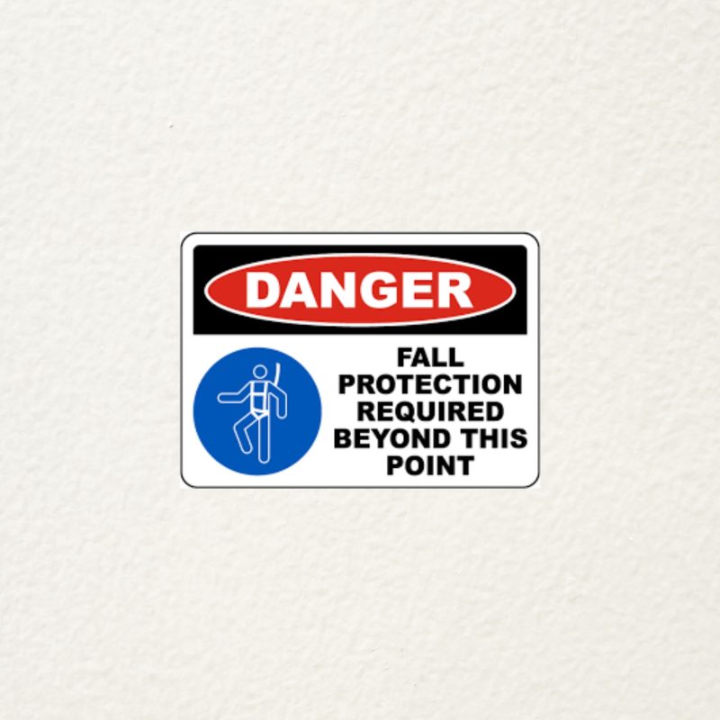 fall protection & safety instruction signs