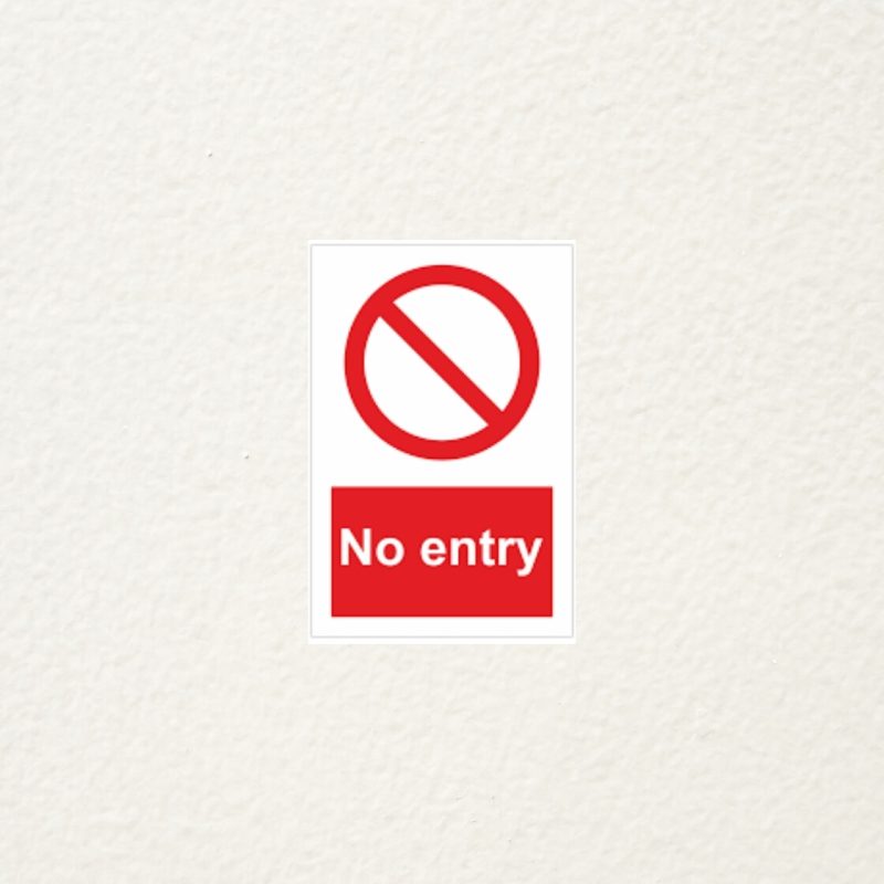 no entry prohibited signs