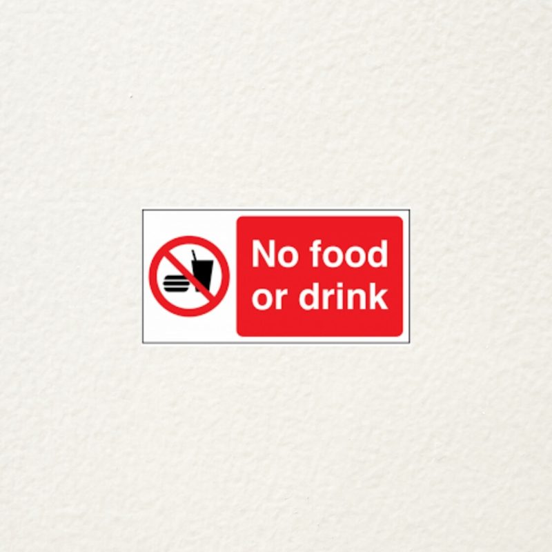 no food or drink signs