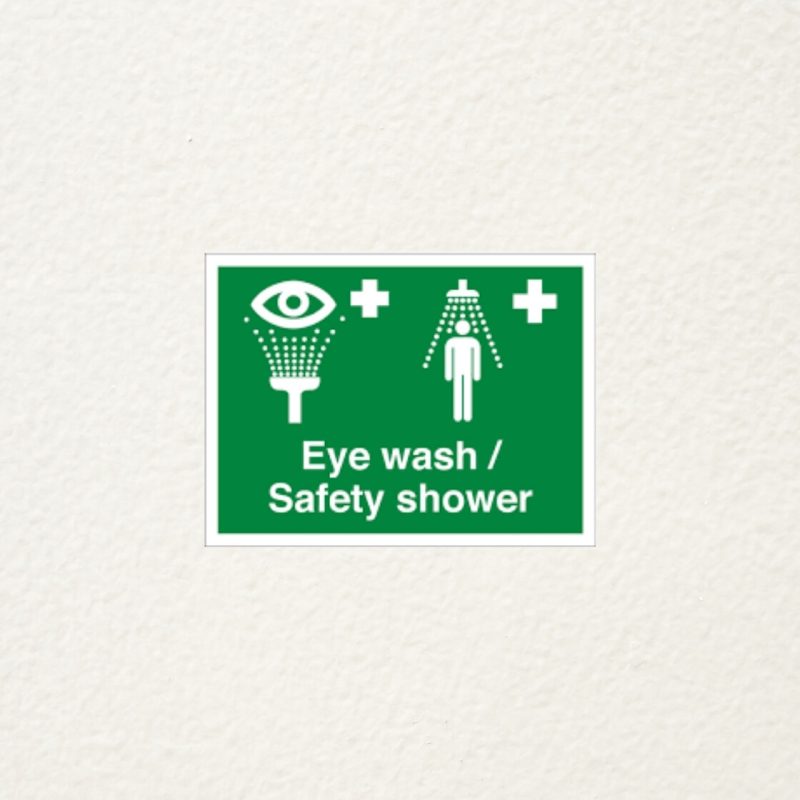 syewash & safety shower signs